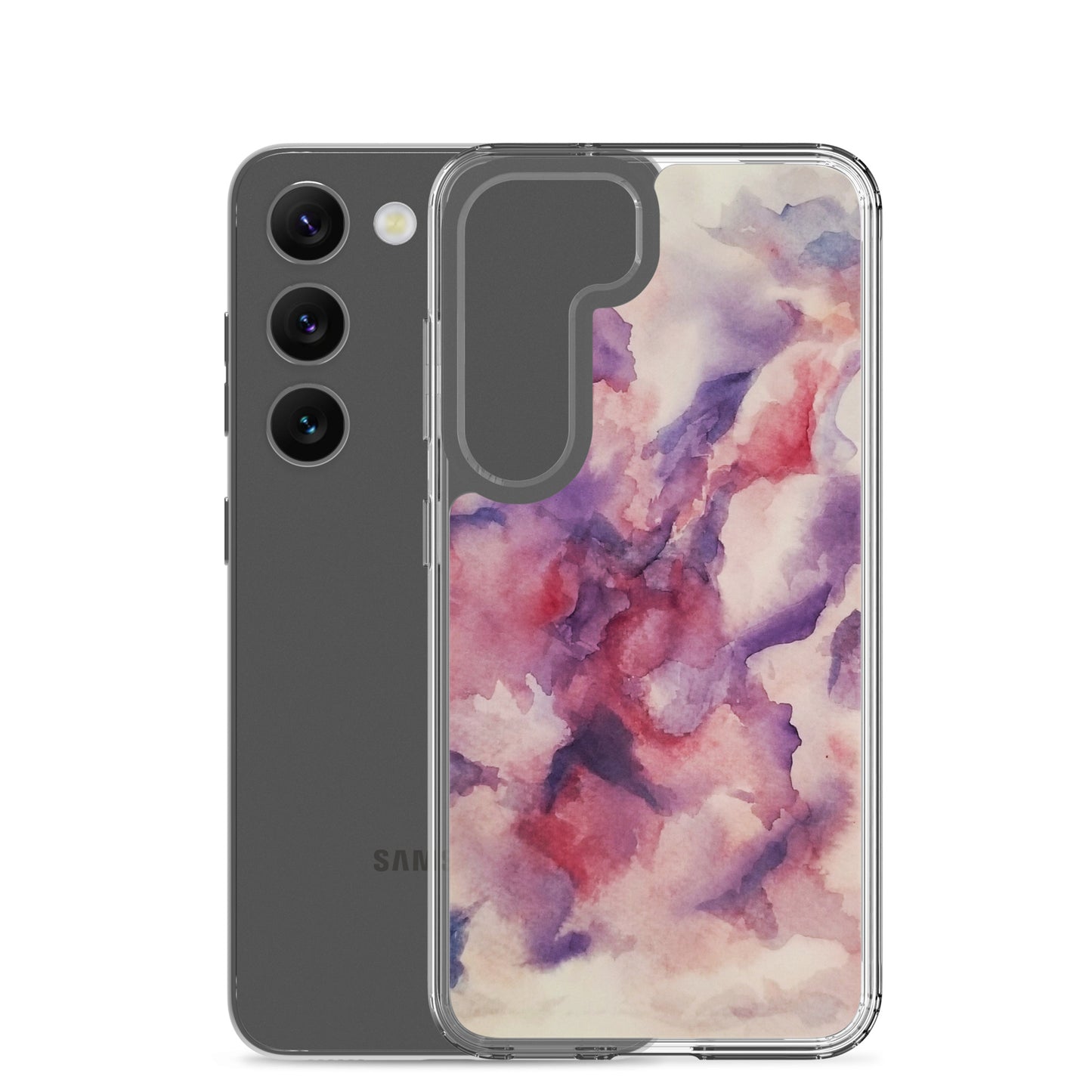 "Abstracted Orchids" Clear Case for Samsung®