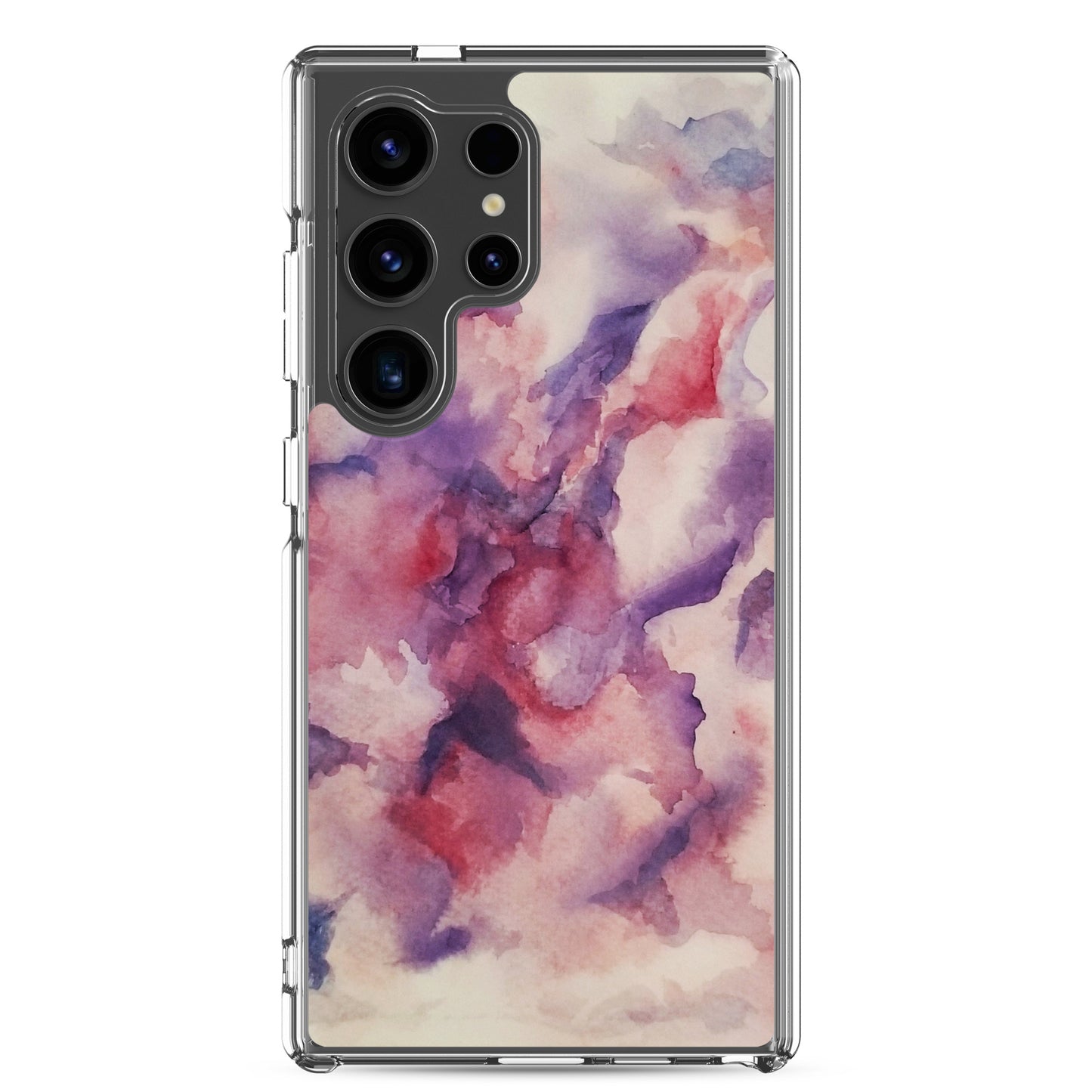 "Abstracted Orchids" Clear Case for Samsung®