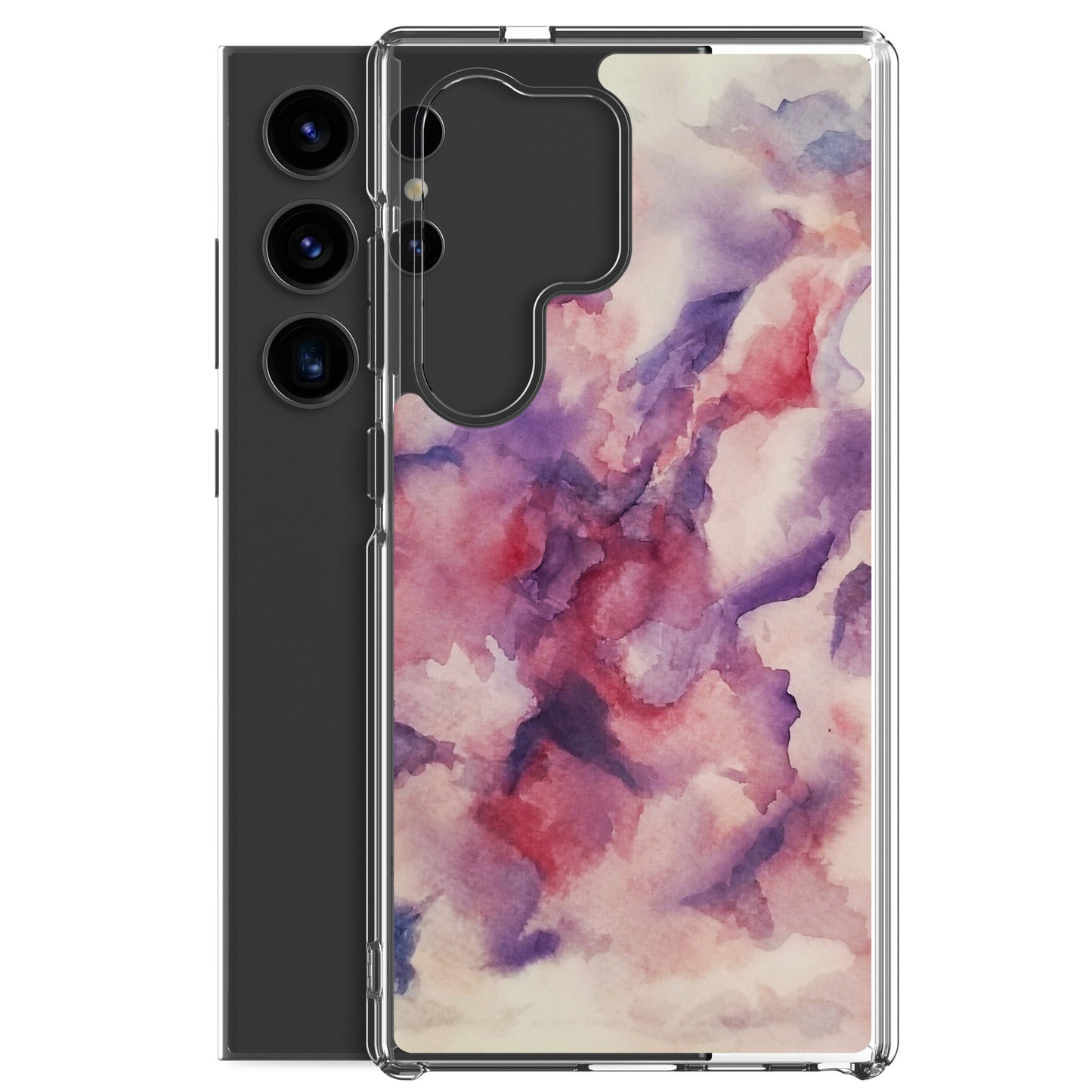 "Abstracted Orchids" Clear Case for Samsung®