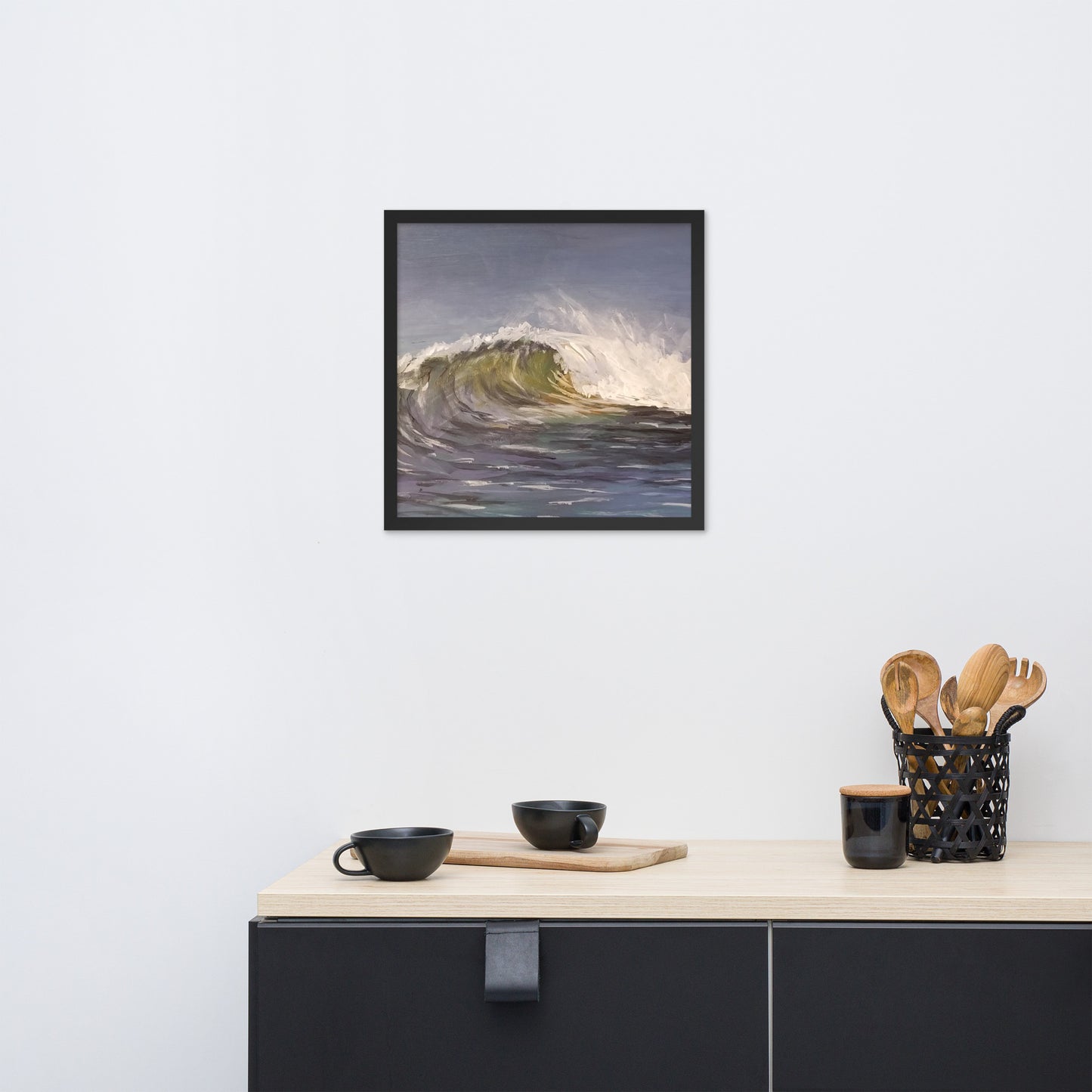 "Wave Impression" Framed Poster Art Print