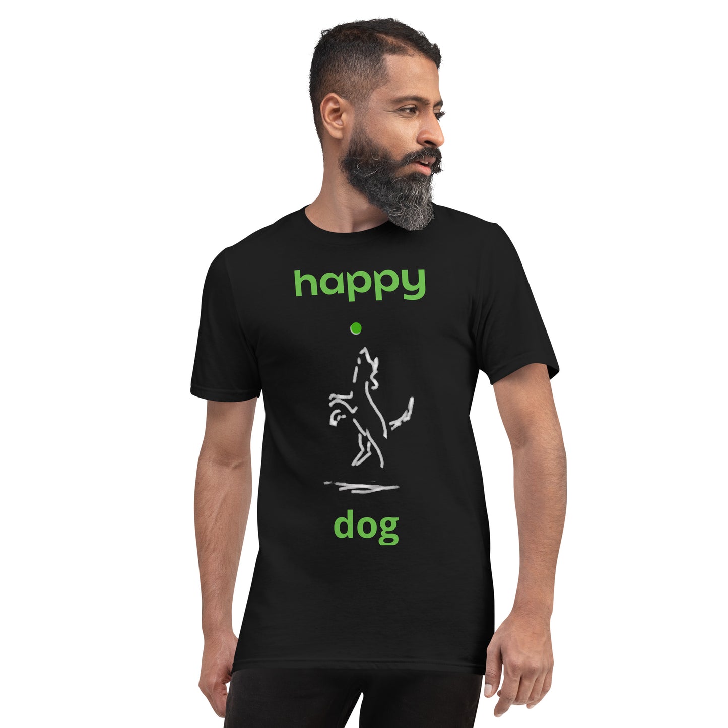 "Happy Dog" Unisex Short-Sleeve T-Shirt