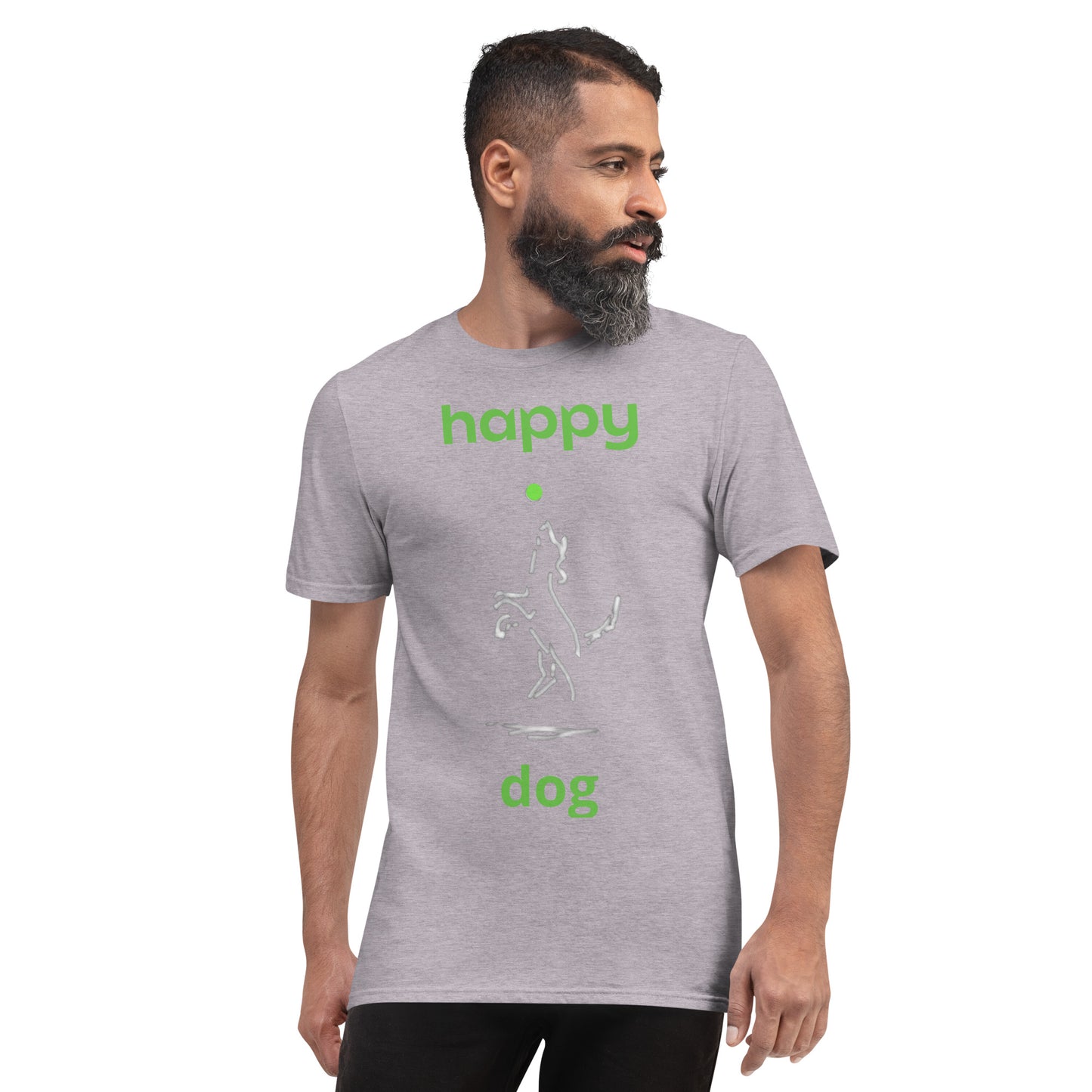 "Happy Dog" Unisex Short-Sleeve T-Shirt