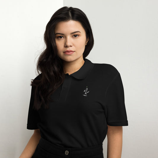 "Happy Dog" Unisex pique polo shirt, logo only